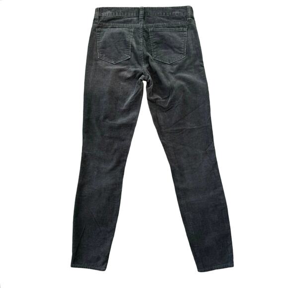 J. Crew Corduroy Pants Straight Leg Low-Rise Womens Sz 25 Black - Picture 2 of 8